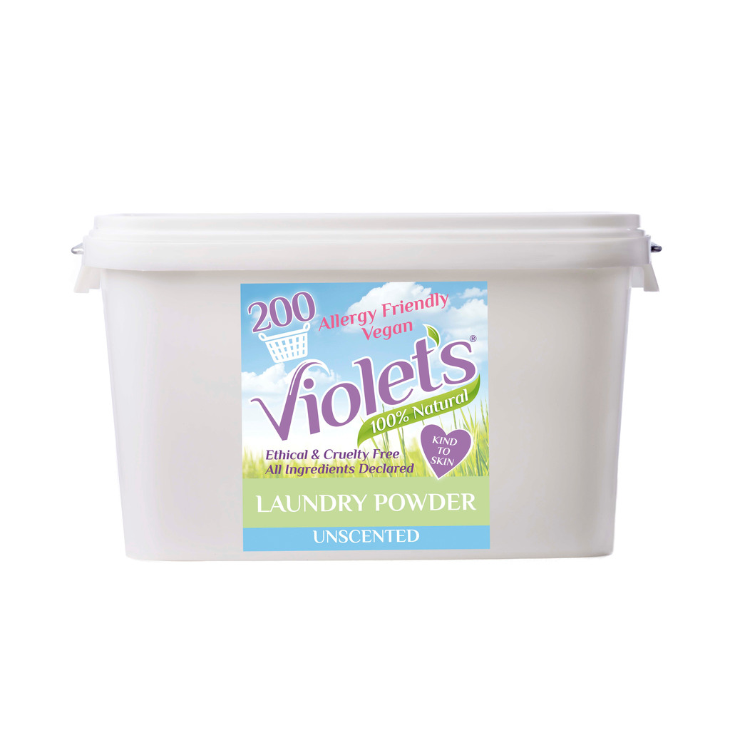 Violet's natural unscented laundry powder for Eczema — Allergy Best Buys